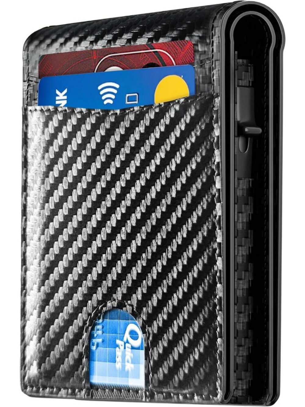 Slim Minimalist RFID Blocking Wallet for Men - Bifold Credit Card Holder with ID